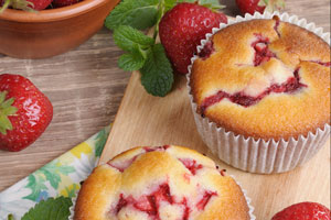 Muffin à la fraise